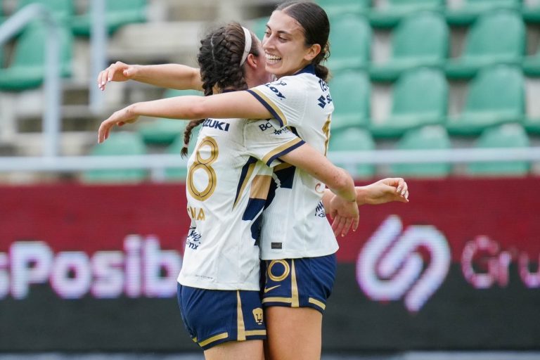 Cristina Torres abrió el marcador en la goleada de las Pumas a Mazatlán. (Foto: Facebook Pumas MX Femenil)