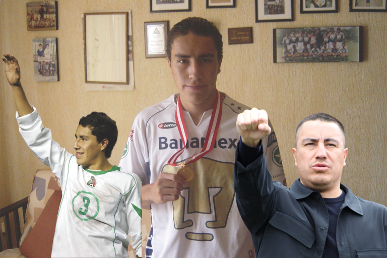 Efraín Juárez, en la entrevista con ¡GOOOYA! en su departamento de la Roma en 2005, tras ser campeón del mundo con la Selección Mexicana. (Fotos: Archivo ¡GOOOYA!)