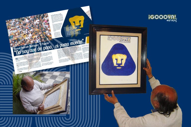Entrevista inédita con Manuel 'Pajarito' Andrade, el creador del logo de Pumas.