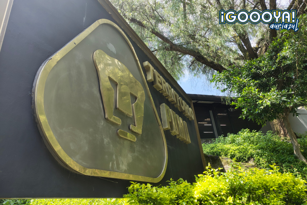 Uno de los accesos a las canchas de la Cantera de Pumas en Ciudad Universitaria