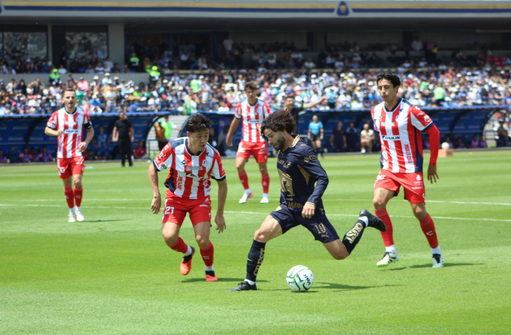 Pumas vs Atlético de San Luis en el Estadio Olímpico Universitario, jornada 10 del Apertura 2026
